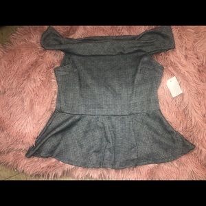 Off the shoulder business shirt